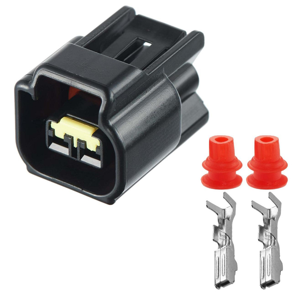 Роз'єм конектор 2-кон., Топл, Форсунка, Катуш, Denso На Япон, Мото, FW-C-2F-B, 3U2Z-14S411-SMA, Ford, Багато марок Київ - фото 1