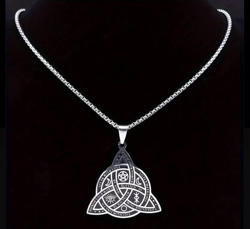 Кельтская подвеска трикветр – кулон-амулет, цепочка 60 см Киев - изображение 3
