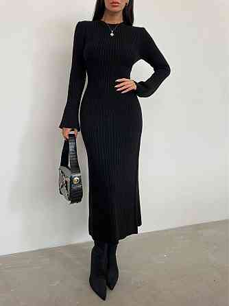 Женское базовое миди платье машинная вязка Одесса