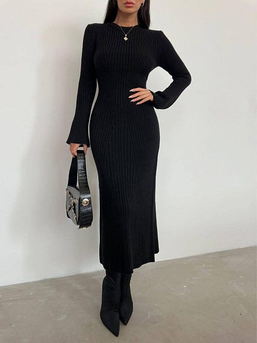 Жіноча базова міді сукня машинна в'язка Одеса - фото 2