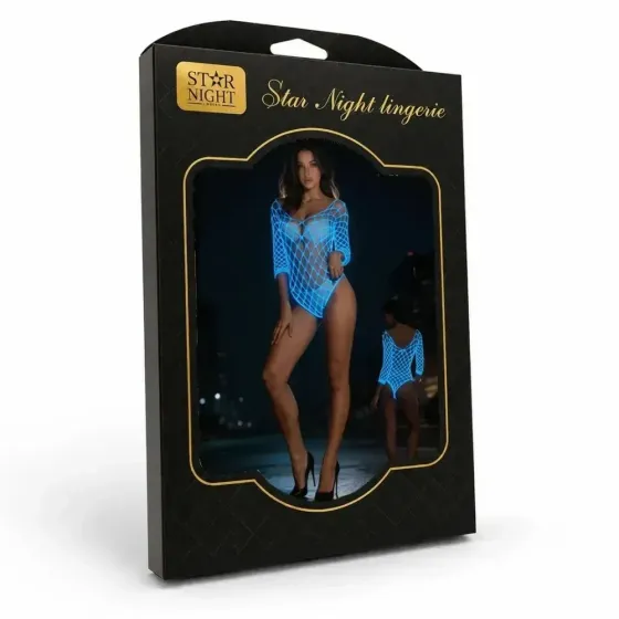 Боди сетка Star Night в крупную сетку, светится в темноте, черное, OS (S–L) Sex Aura Киев