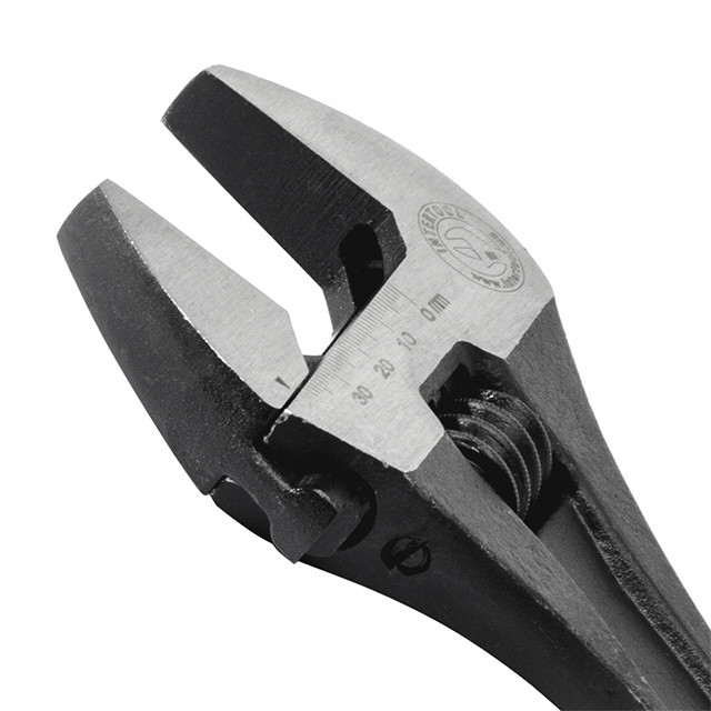 Ключ разводной, 300 мм, Cr-V, черный, фосфатированный INTERTOOL XT-0062 Киев - изображение 6