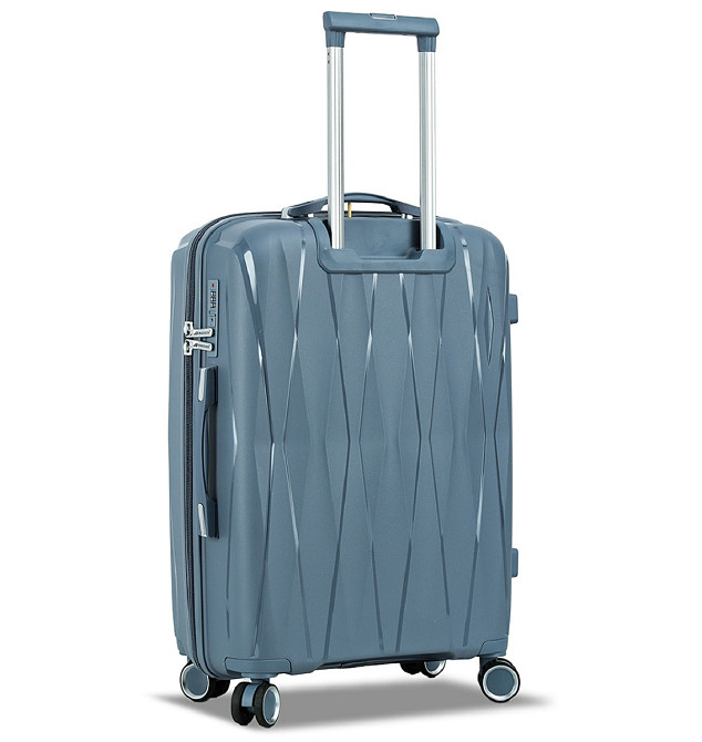 Валіза поліпропіленова MADISSON 51103 середня 67 см сіро-синя Київ - фото 5