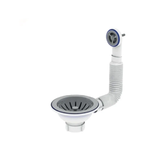 Випуск різьбовий Zerix KS-02 3 1/2" з гнучким круглим переливом (ZX5092) ( 23327 ) Харків