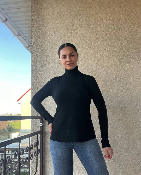 Гольф женский A-N 202 водолазка высокое горло, черный, one size Киев - изображение 1