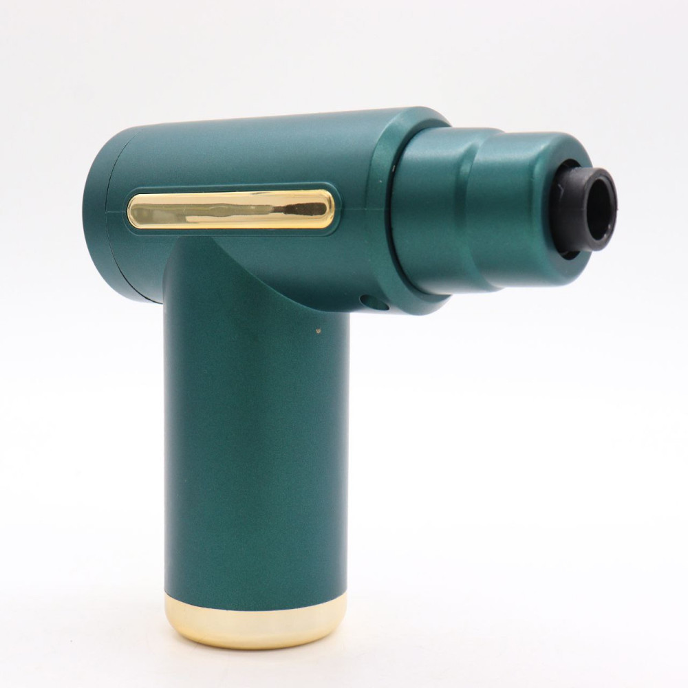 Перкуссионный массажер с 4 насадками Gun Massager, Зеленый / Массажер для тела / Ручной массажер Киев - изображение 5