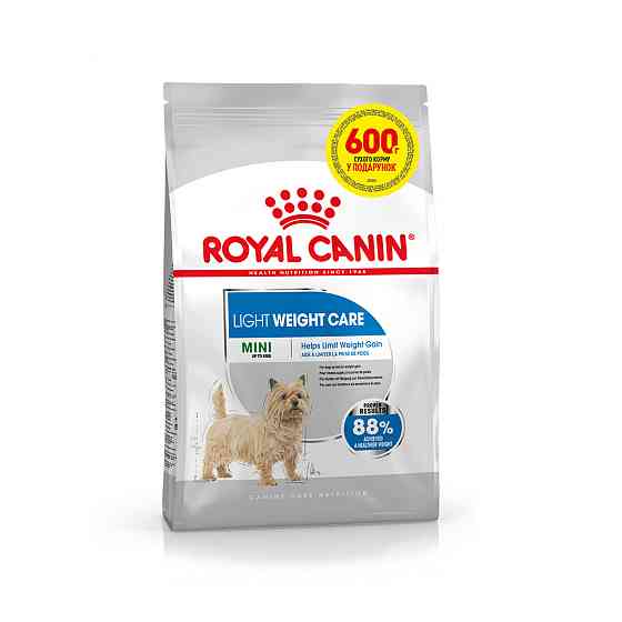 Корм для собак зі схильністю до зайвої ваги ROYAL CANIN MINI LIGHT WEIGHT CARE 2.4 кг + 600 г у подарунок Киев