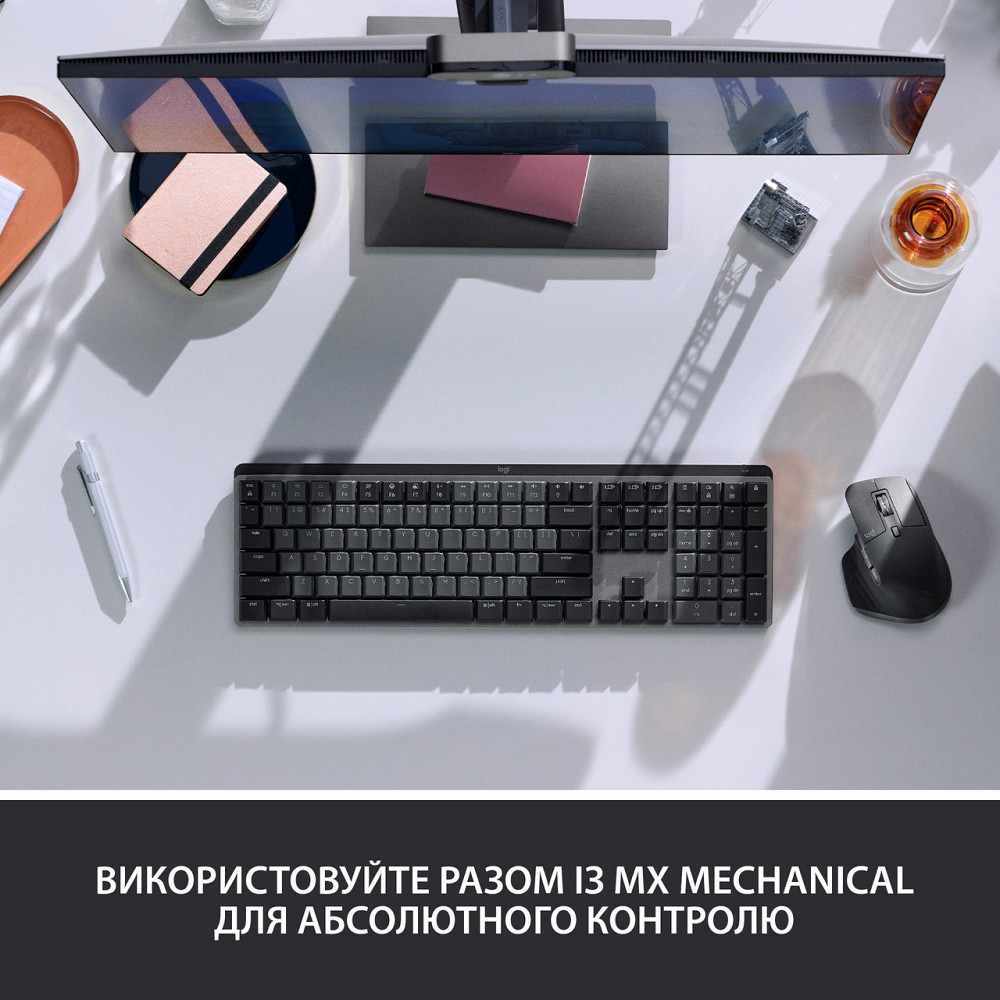 Миша Bluetooth Logitech MX Master 3S Graphite (910-006559) Темно-сірий Харьков - изображение 8
