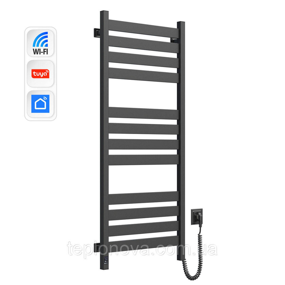 Сушарка для рушників Largo 500х1200 Sensor з Wi-Fi, права з таймером, чорний муар Чернівці - фото 2