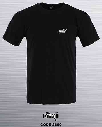 Мужская однотонная трикотажная футболка Puma Киев