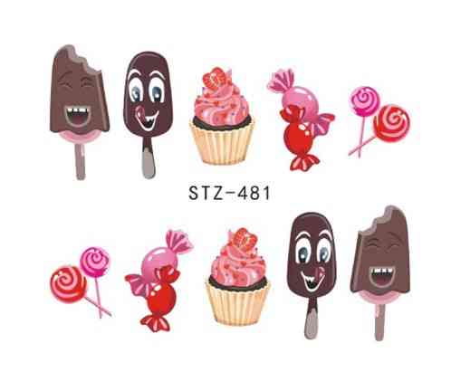 Наклейки для нігтів "Морозиво" STZ-481 Київ