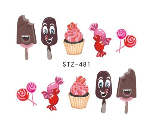 Наклейки для нігтів "Морозиво" STZ-481 Київ - фото 1