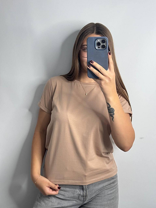 Базова футболка жіноча однотонна Жовтогарячий XXL Харків - фото 4