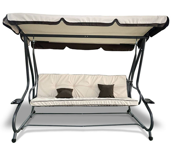 Садова гойдалка чотиримісна Avko Relax Plus з дашком для саду, дачі Київ - фото 2