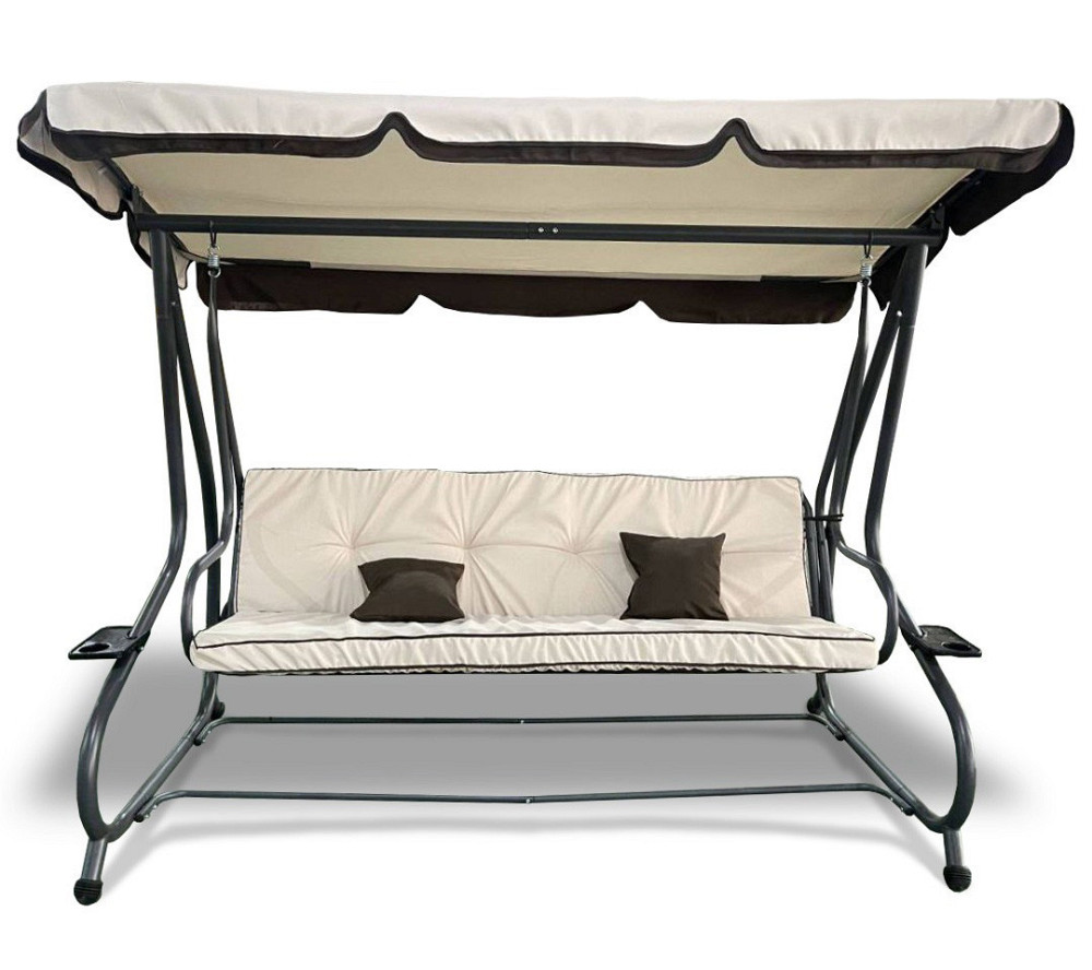 Садовая качеля четырехместная Avko Relax Plus с козырьком для сада, дачи садовые качели Киев - изображение 2