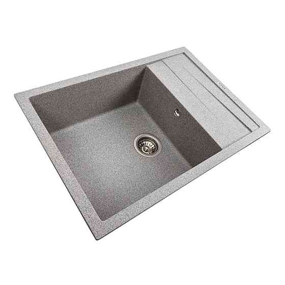 PLATINUM Кухонна мийка гранітна матова 7050 CASCADA Platinum Сірий Київ