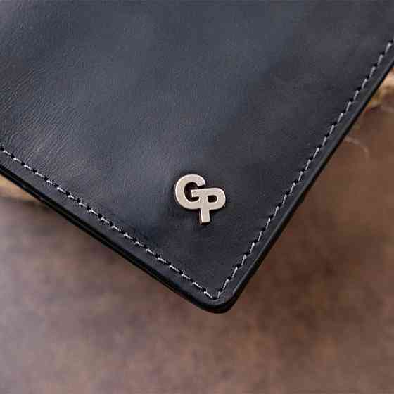 Функціональне тонке портмоне GRANDE PELLE 11326 Чорне Київ