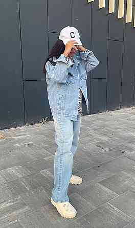 Джинсовая куртка женская оверсайз р 42-48 Харьков