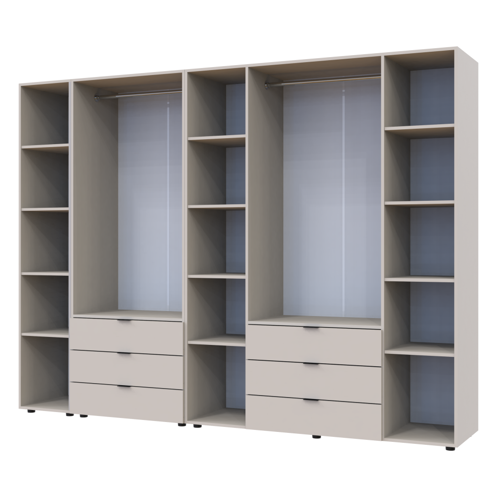 Комплект шаф для одягу Doros Гелар (3 шт.) 270,7х49,5х203,4 см Кашемір (DRS-011251) Львів - фото 5