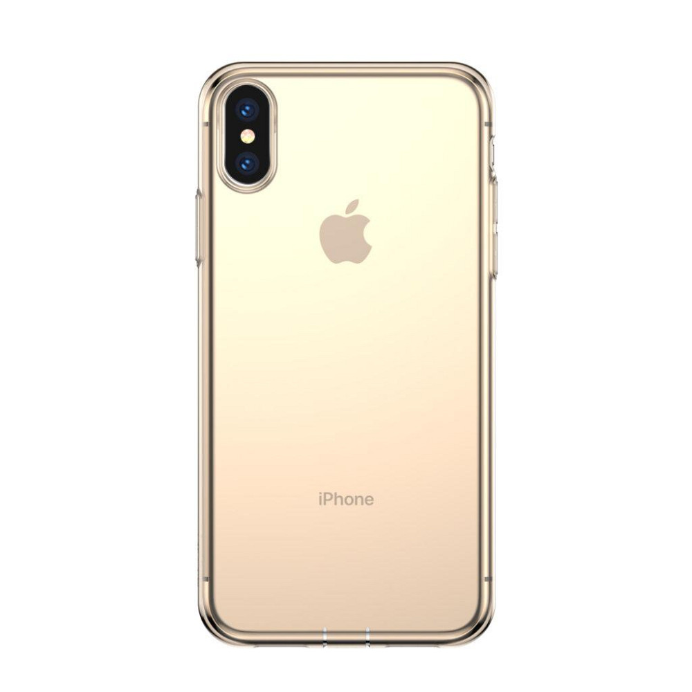Чехол Baseus для iPhone Xs Max Simplicity Прозрачный Золотой (ARAPIPH65-A0V) Киев - изображение 8