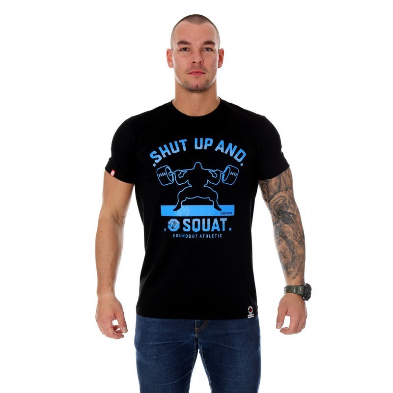Футболка чоловіча Poundout Gear SHUT UP AND SQUAT, S Луцьк - фото 1