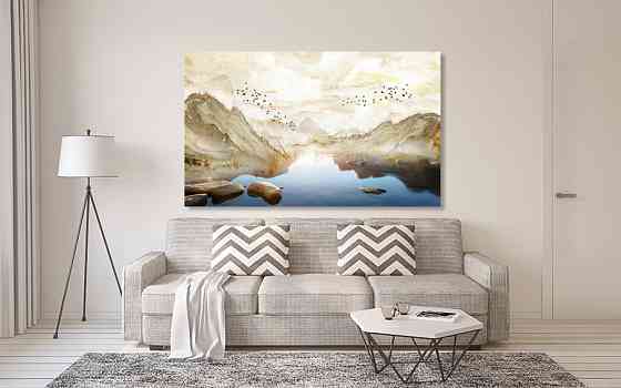 Картина полотно у вітальню / спальню    Природа гір   MLP_196    ( 60х30см ) 70x140 см Київ