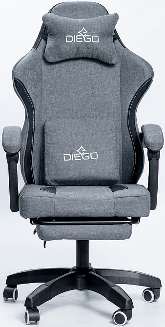 Кресло геймерское DIEGO Soft Gray Киев - изображение 5