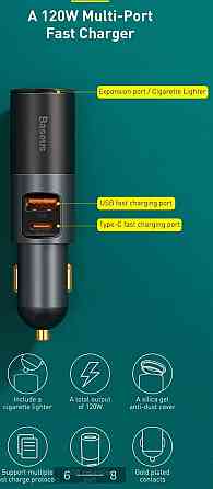 Зарядное Baseus 120W Share Киев