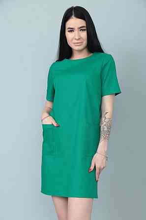 Літня сукня з кишенями "Tiffany" оптом Зелений, 42-44 Київ
