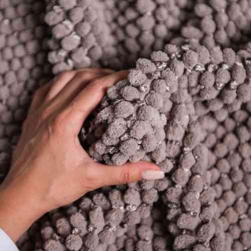 Килим мікрофібра Pineapple ананас 55х50 з вирізом опаловий PROMO Житомир