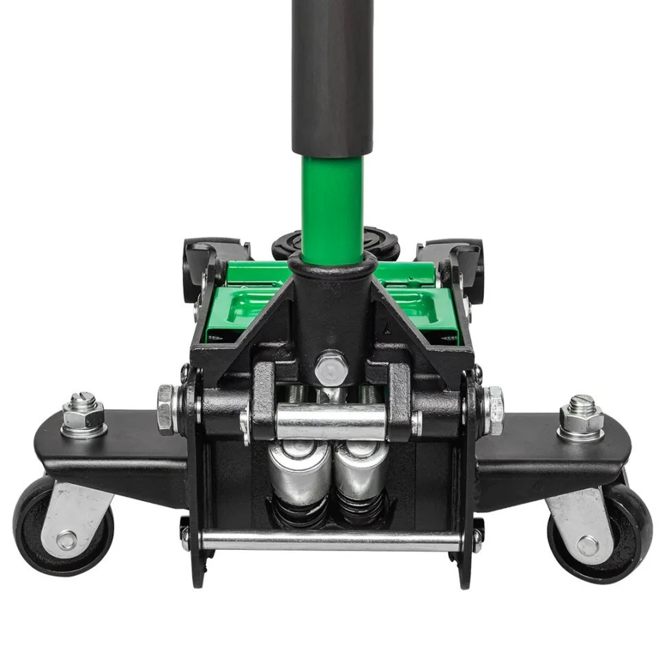 Домкрат 3т (75-505мм) підкатний низькопрофільний двопоршневий Rockforce RF-T830018Z HT Одеса - фото 3