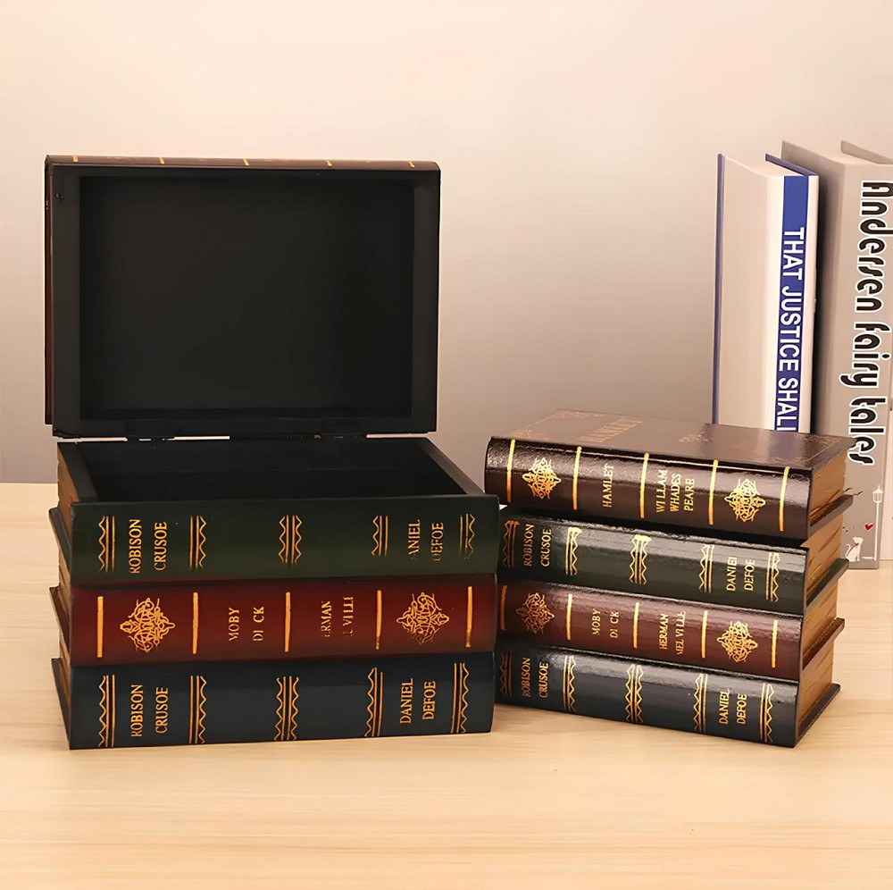 Книжный тайник-шкатулка RESTEQ — оригинальное решение для хранения ценностей и украшение интерьера Киев - изображение 2