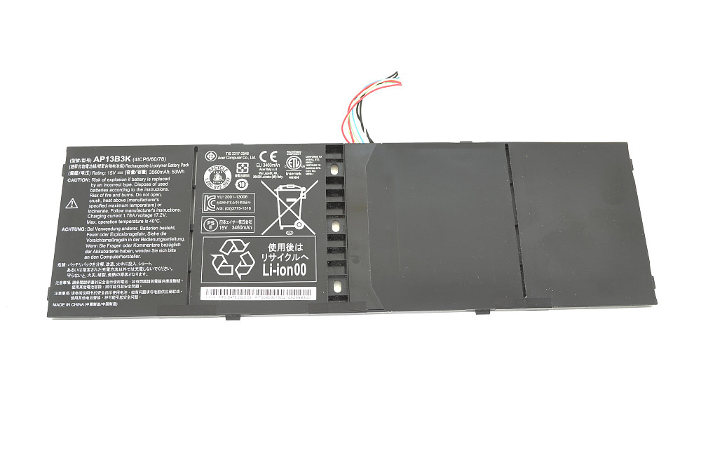 Аккумулятор для ноутбука Acer AP13B3K Aspire V7-482 15V Black 3560mAh Orig Вінниця - фото 4