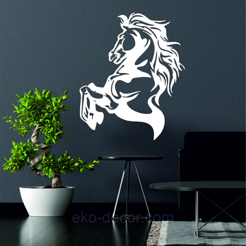 Декоративное настенное Панно «Лошадь», Декор на стену 50*41 см, Белый Киев - изображение 3
