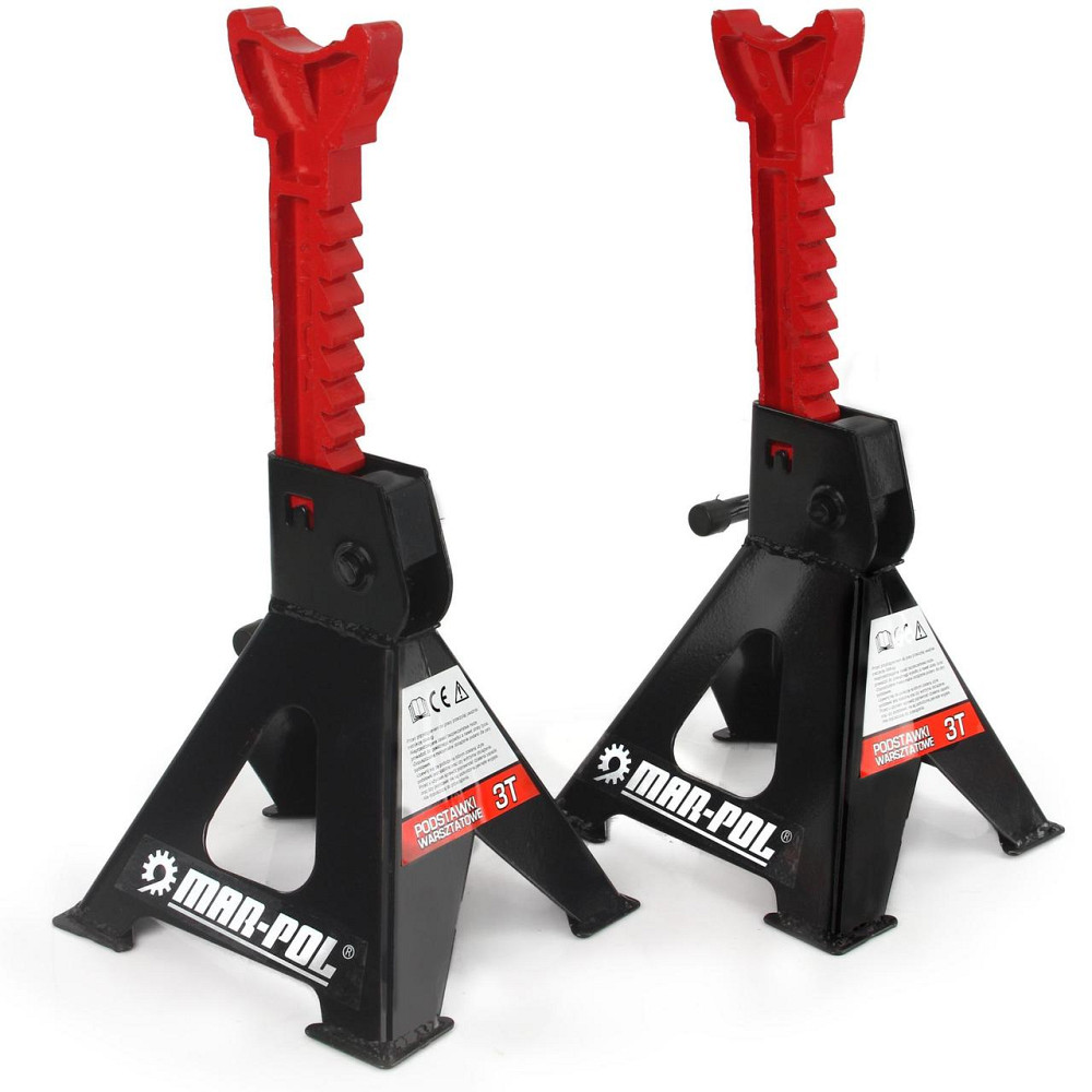 Комплект підставок під машину 2 шт з механічним замком 3 тони Mar-Pol (M80102) Нововолинськ - фото 2