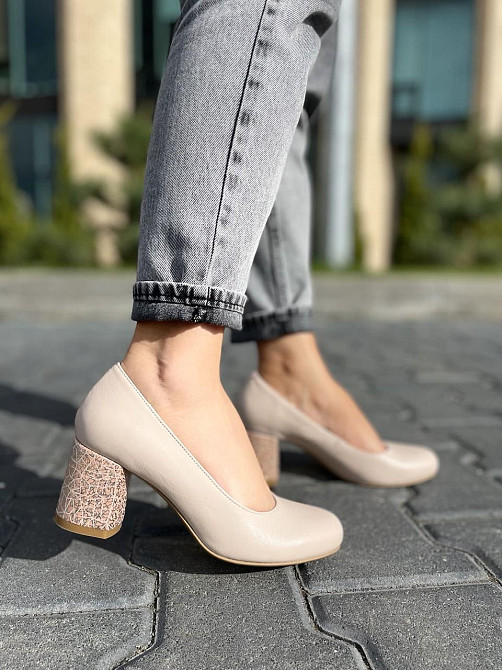 Nivelle Туфлі жіночі NIVELLE пудра натуральна шкіра каблук 6 см (1529/6030-6045) Коломия - фото 10