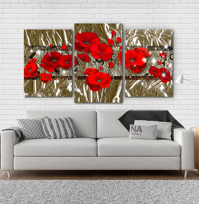 Модульна картина Маки Абстракція Art-225_3 Київ - фото 2