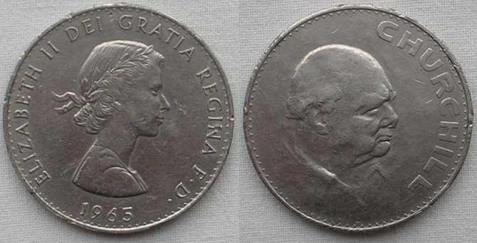 Великобританія 1 крона 1965 «Уїнстон Черчилль» Полтава - фото 1