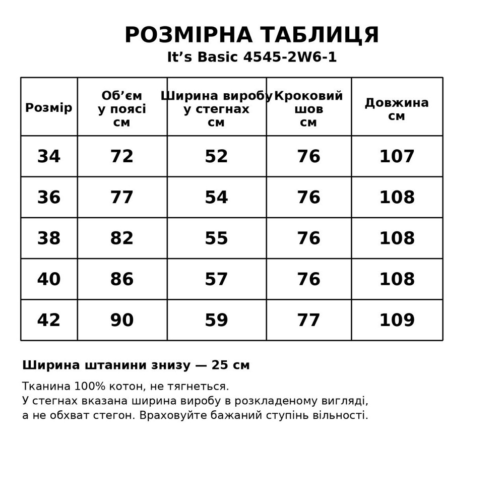 Джинсы женские It’s Basic 4545-2W6-1 straight fit baggy широкие с отвернутым поясом черные, черный, 42, 42, 90 см, 117 см Киев - изображение 8