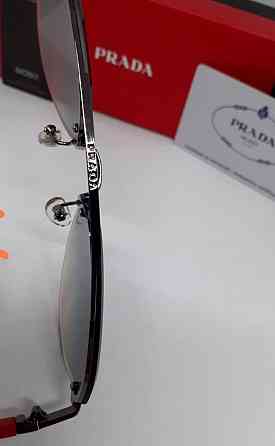 Мужские брендовые очки капли бежево голубой градиент в металле. Киев