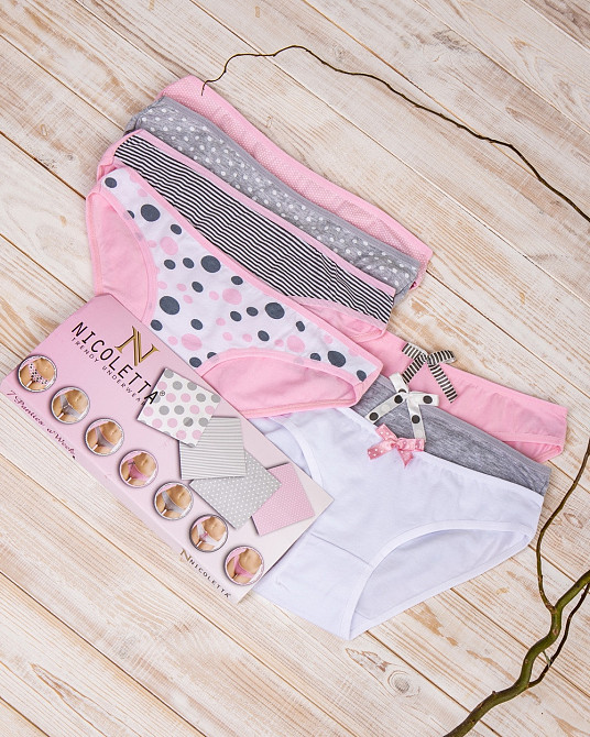 Набір жіночих трусиків 7 шт Nicoletta 36454 XL Київ - фото 1