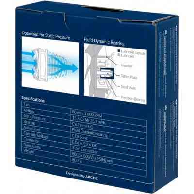 Кулер до корпусу Arctic P12 PWM Black (ACFAN00119A) Вінниця