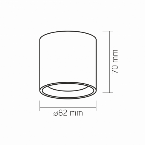 LED Світильник під лампу GX53 накладний білий VL-SPF15A-W Videx Житомир - фото 2