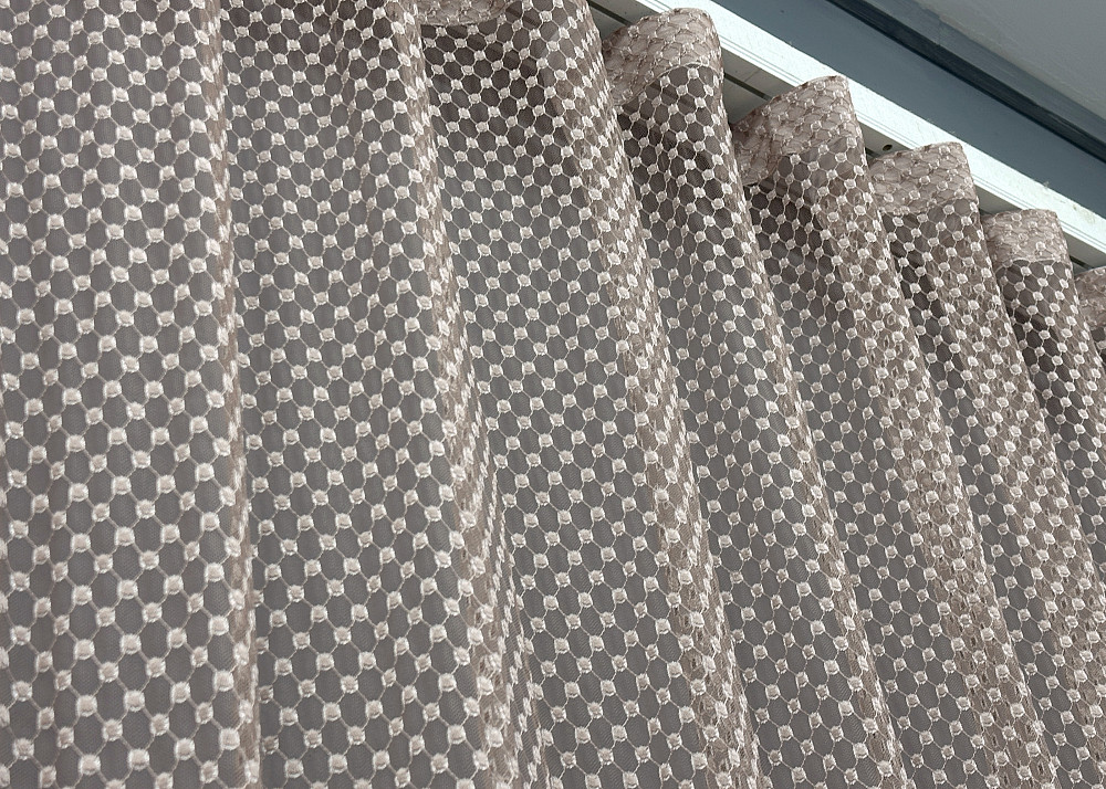 Тюль Гіпюр колір какао 1879т Київ - фото 8