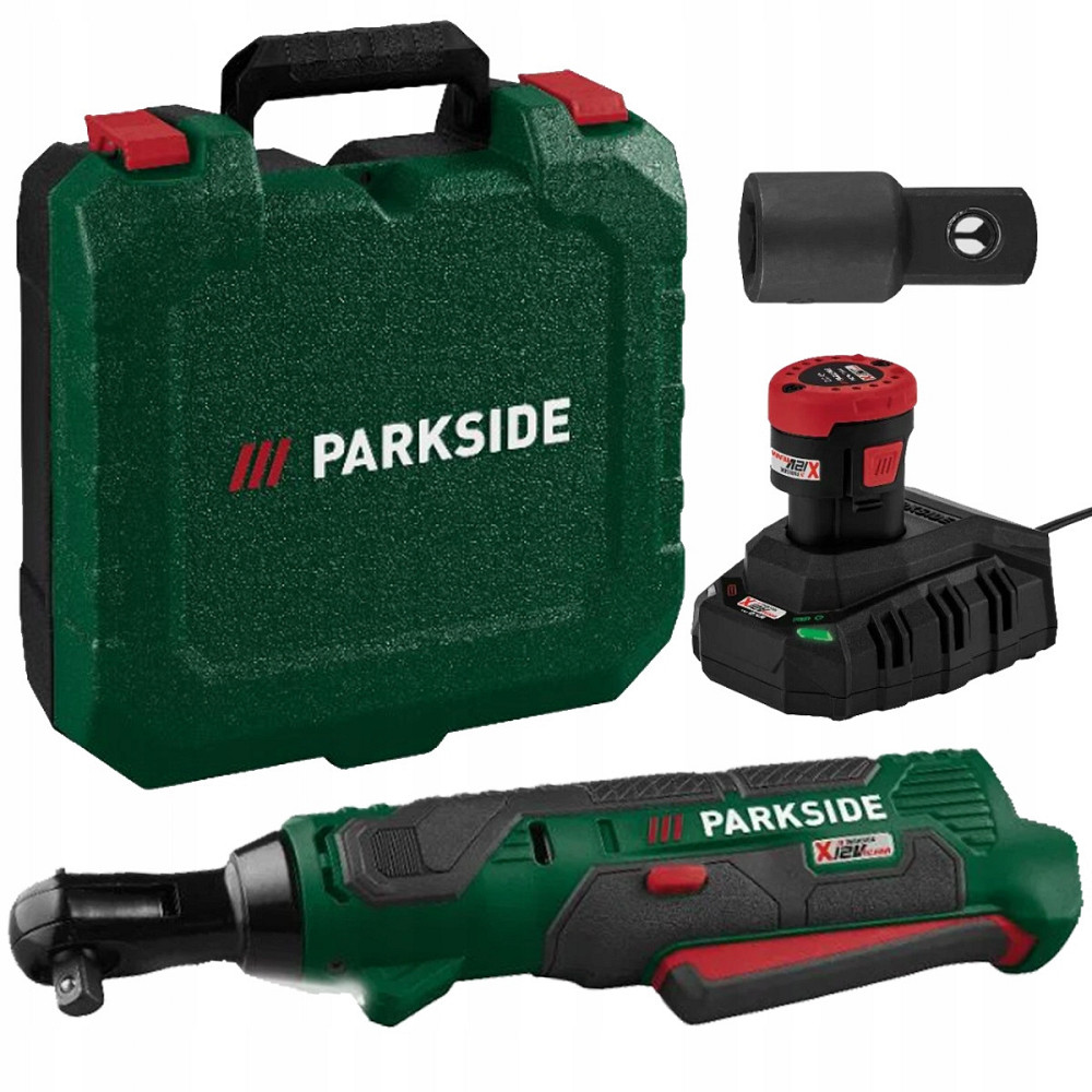 Акумуляторна тріскачка гайковерт кутовий 54 Нм 3/8» з кейсом Parkside (PAR 12 B1) 12 В Нововолинськ - фото 1