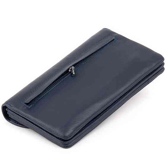 Клатч из кожи женский Темно-синий (ST Leather) Киев