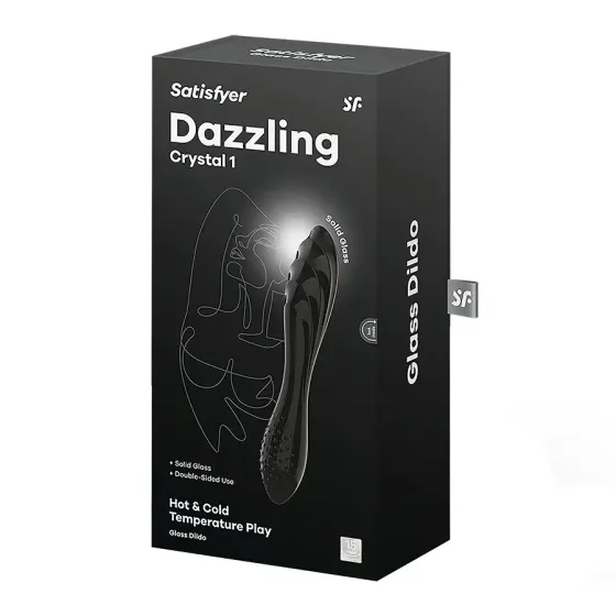 Скляний дилдо Satisfyer Dazzling Crystal 1 (Black) Львів