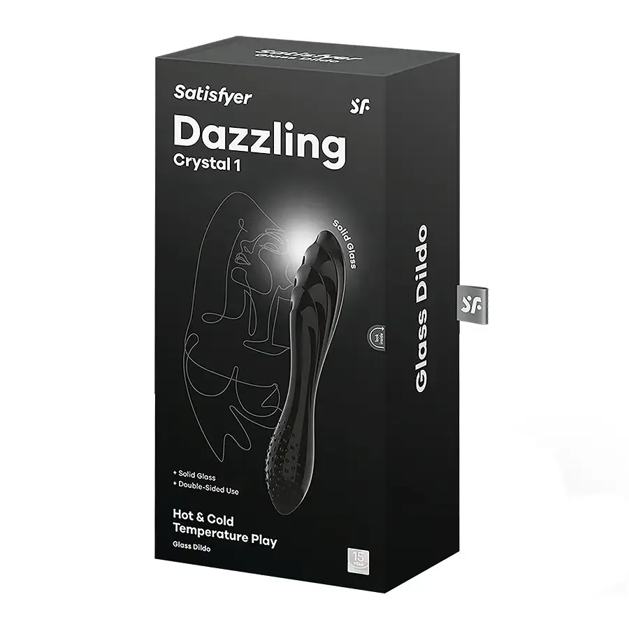 Скляний дилдо Satisfyer Dazzling Crystal 1 (Black) Львів - фото 5