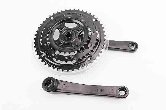 Шатуни "квадрат" 170мм, 48.38.28T MTB, чорні GS-P323 Київ