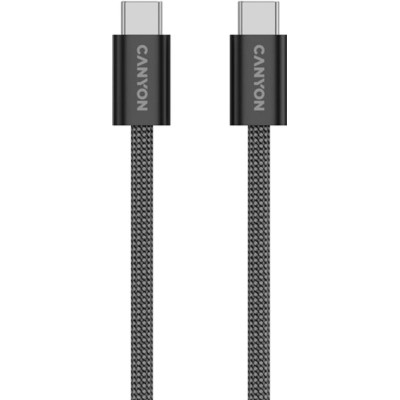 Дата кабель USB-C to USB-C 1.0m 60W Magnet Braided Black Canyon (CND-CCMG60AB15B) Вінниця - фото 4